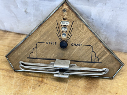 Style Chart Tie Rack Vtg #1428