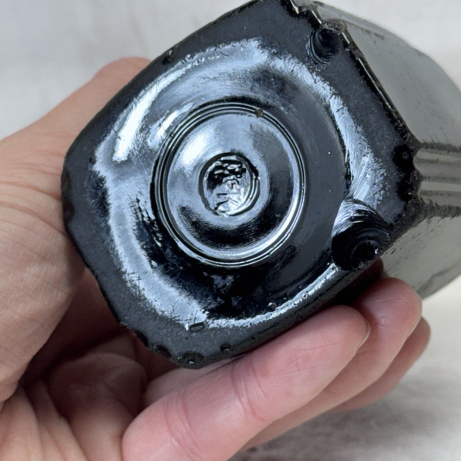 McKee Roman Arch Black Salt/Pepper Shaker Vintage