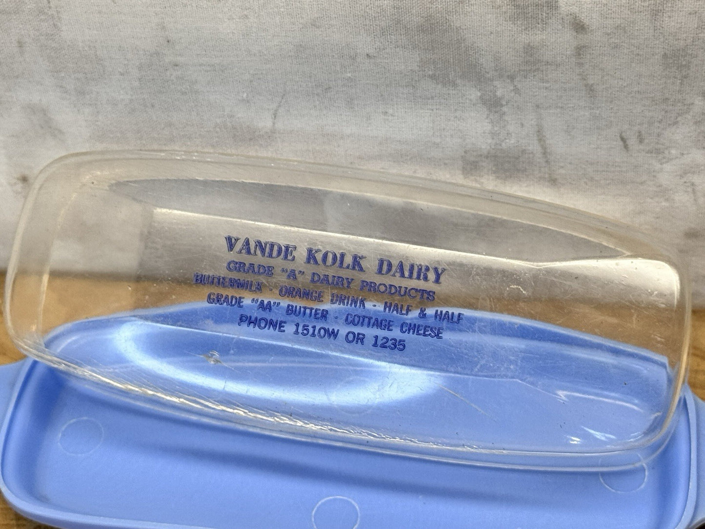 Vande Kolk Dairy Waupun Wisconsin Butter Ad Container #1443