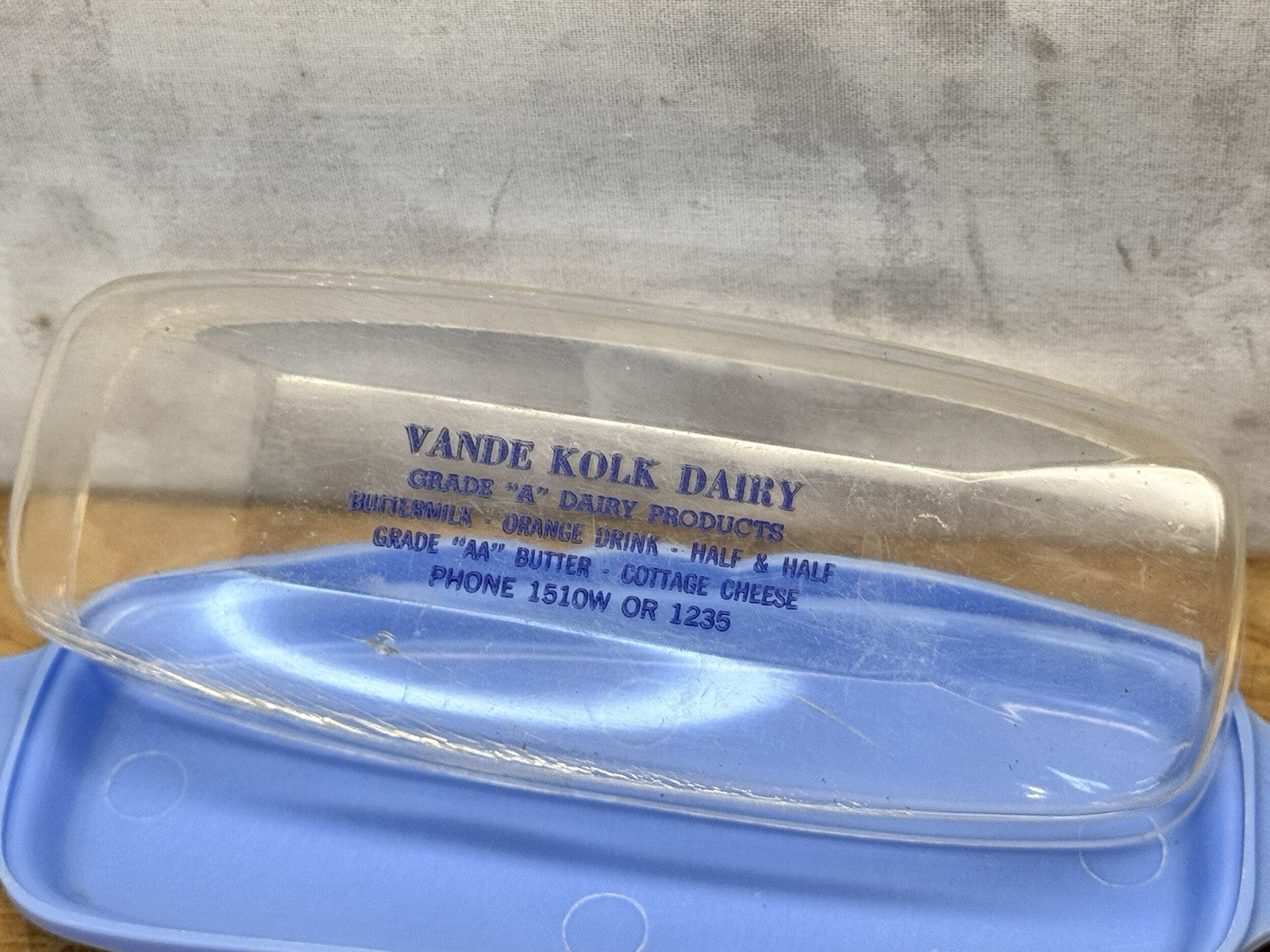 Vande Kolk Dairy Waupun Wisconsin Butter Ad Container #1443