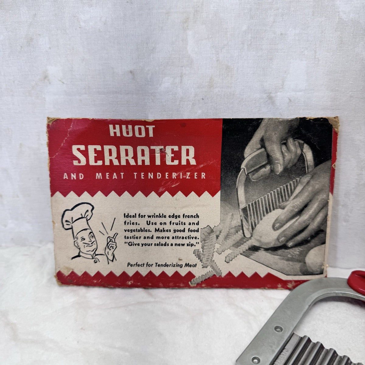 Huot Serrater And Meat Tenderizer NOS Vintage