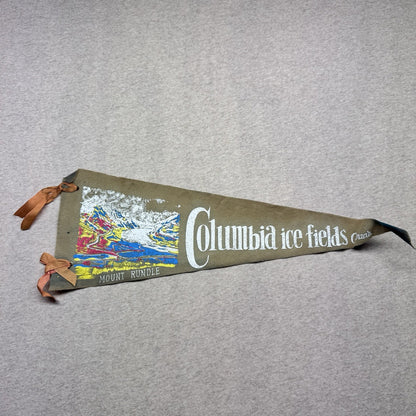 Mount Rundle Canada Vintage Fabric Pennant Banner Flag Souvenir 