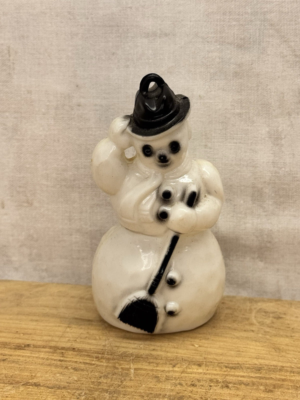 Vtg Christmas 1940s Rosen Rosbro Plastic Snowman Ornament #1535