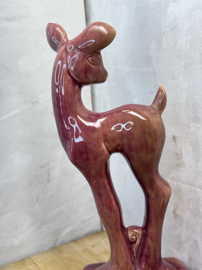 Gonder Deer Pottery Tall Vtg #1429