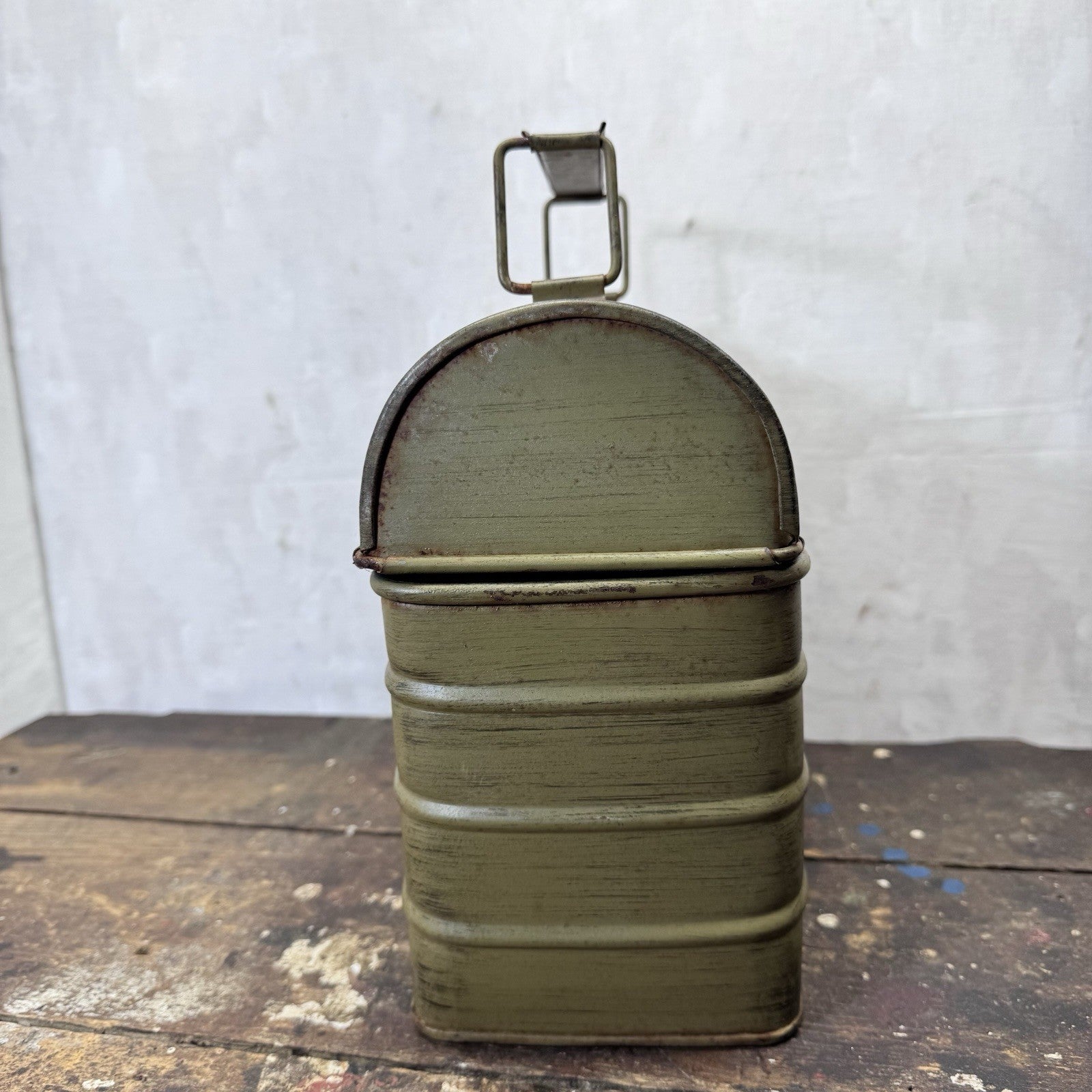 Vintage Tin Painted Lunch Box