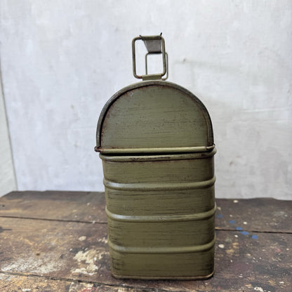 Vintage Tin Painted Lunch Box