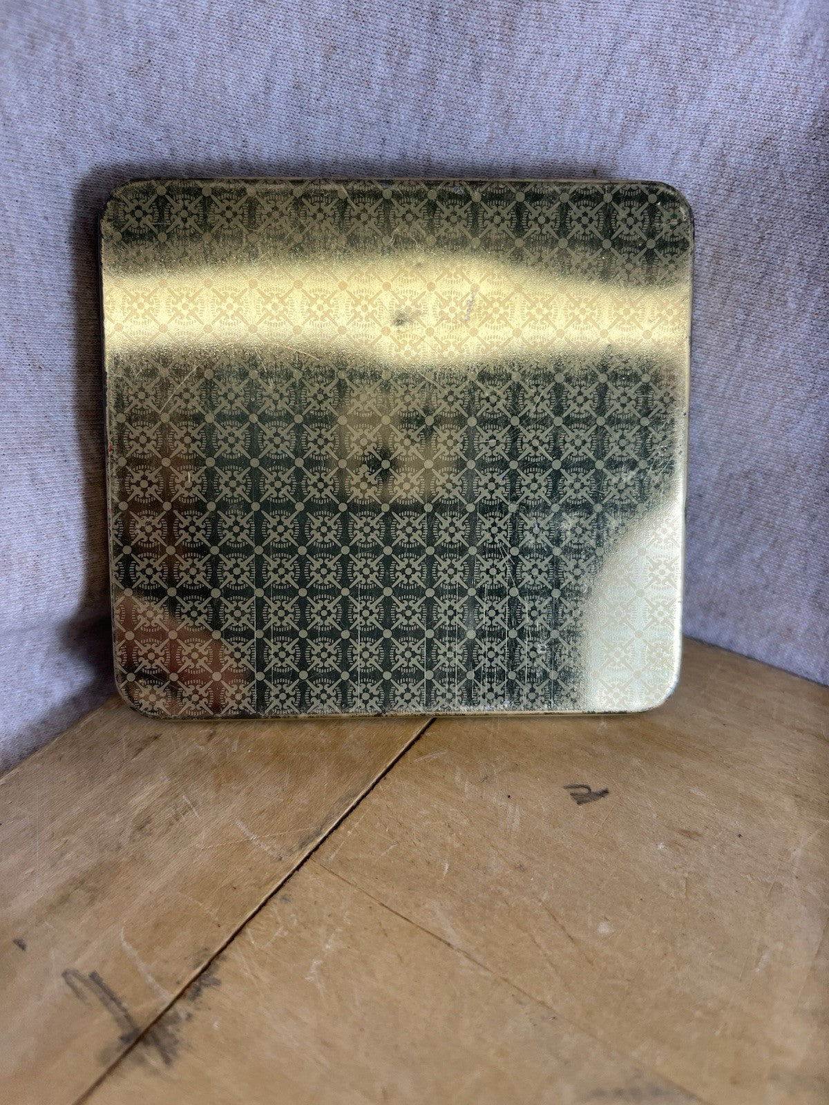 Sporting Empty Cigarette Tin