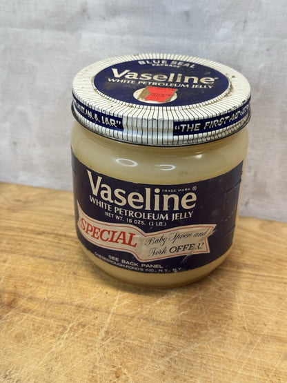 Vintage Vaseline Glass Jar #1451