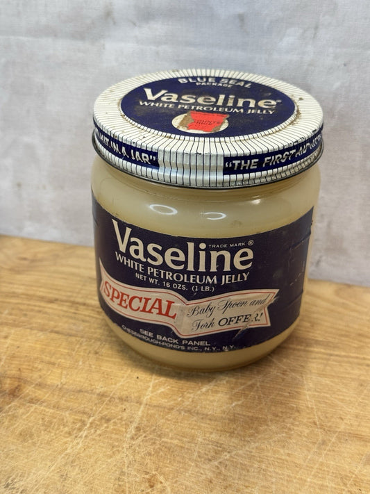 Vintage Vaseline Glass Jar #1451