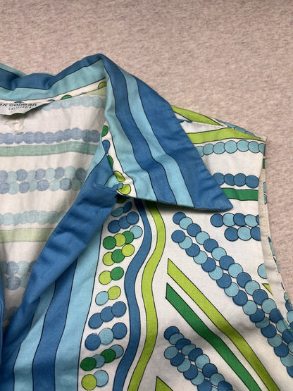 1960s Women’s Hippy Stripe Alex Coleman Sleeveless Cotton Shirt