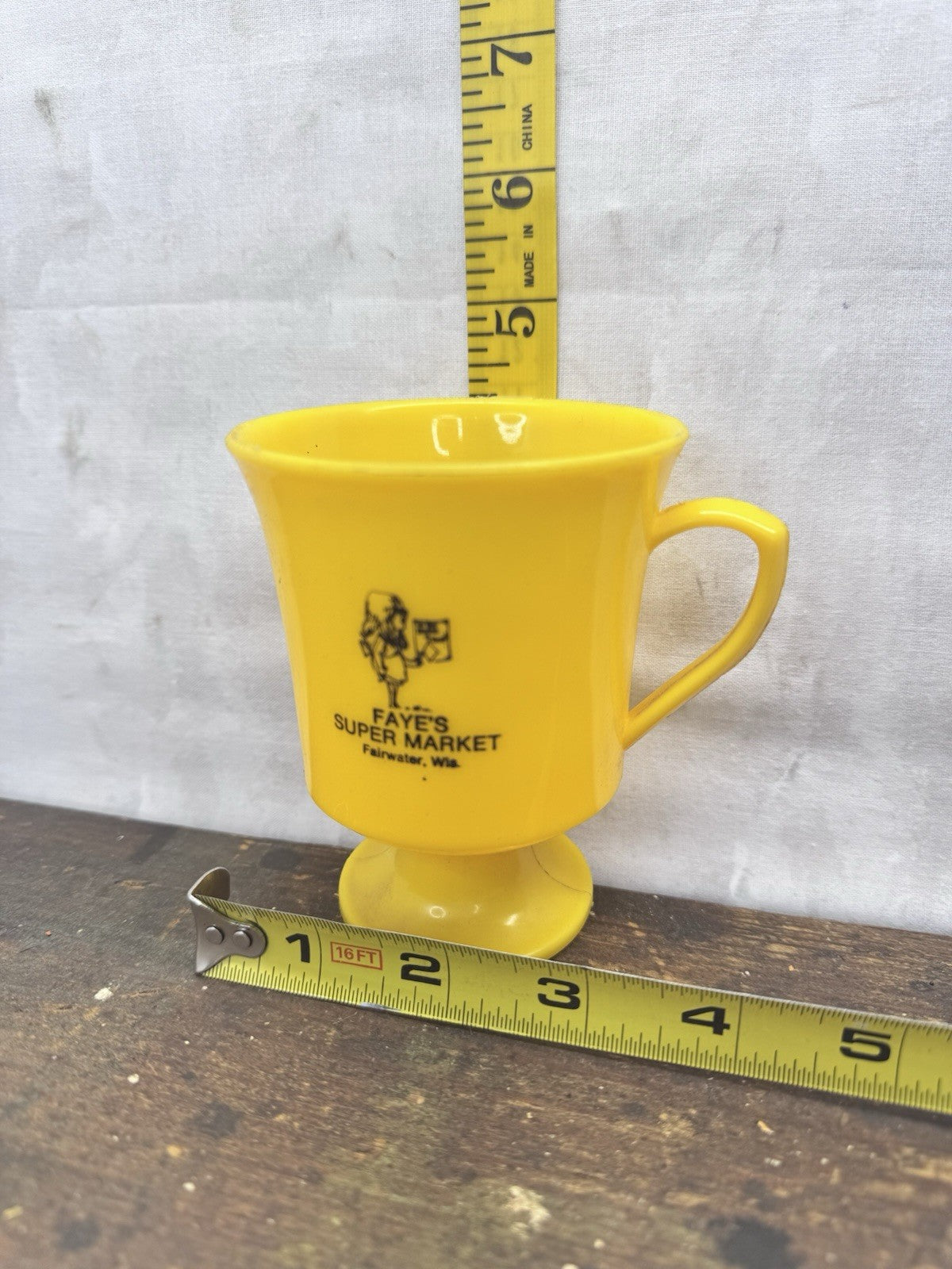 Faye’s Advertisement Cup Fairwater Wisconsin #1325