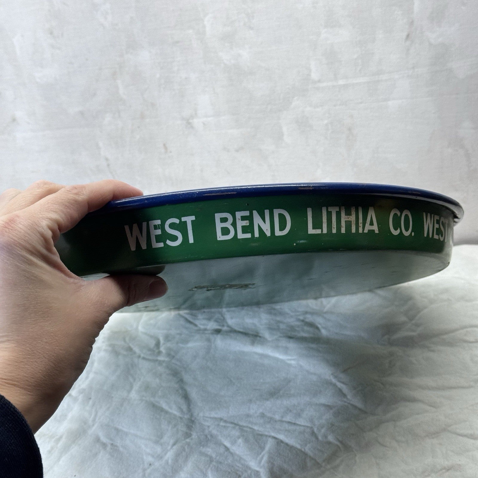 West Bend Old Timers Lager Beer Tray Wisconsin Vintage