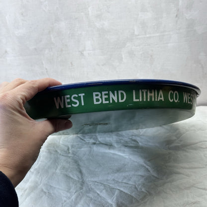 West Bend Old Timers Lager Beer Tray Wisconsin Vintage