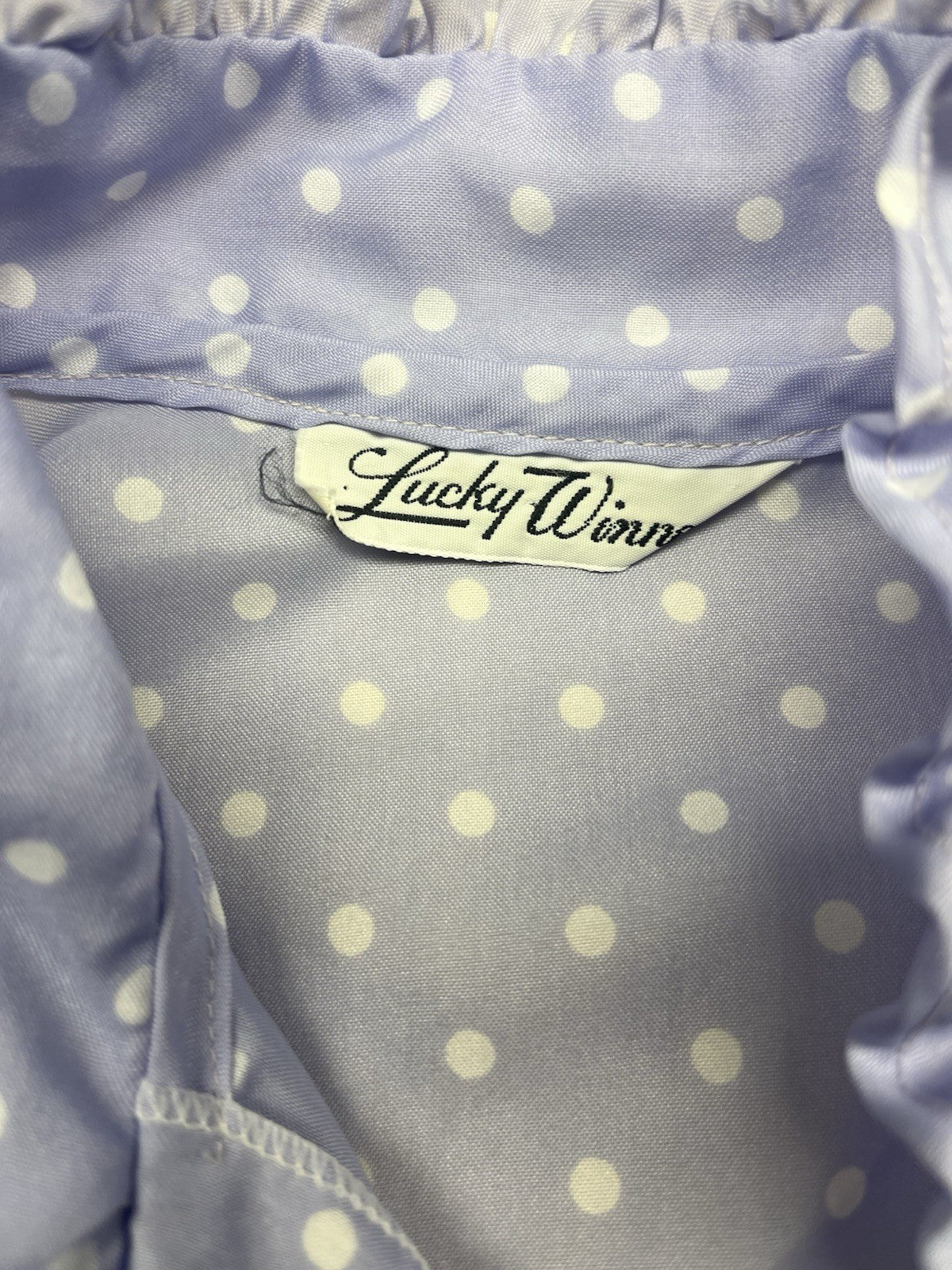 1970s, 80s Women’s Purple Ruffled S Sleeve Top