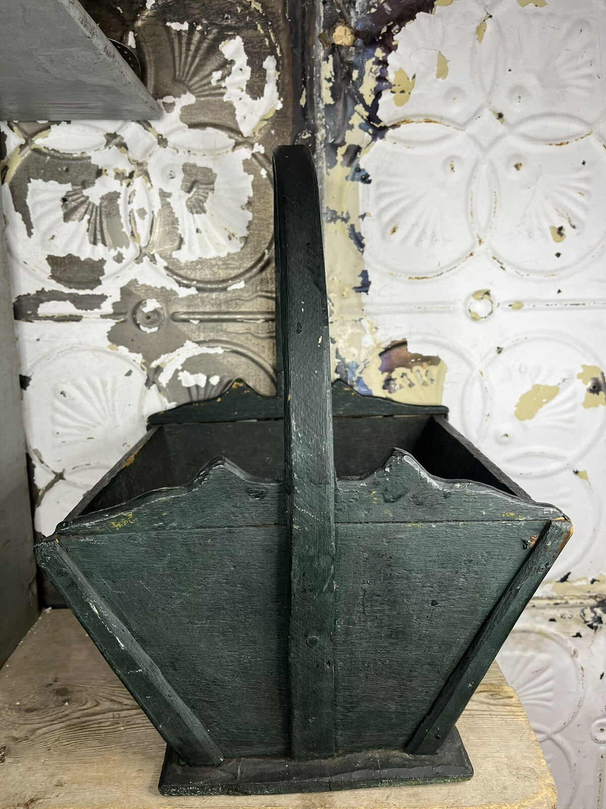 Primitive Antique Early 1900s Large Rice Measuring Basket
