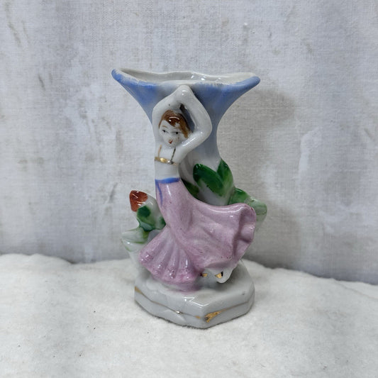 Dancing Lady Vase Occupied Japan Vintage 