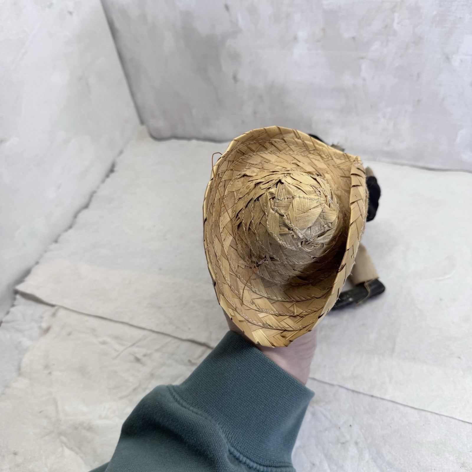 Mexican Folk Art String Puppet Marionette Bandito Gunslinger Man Vintage