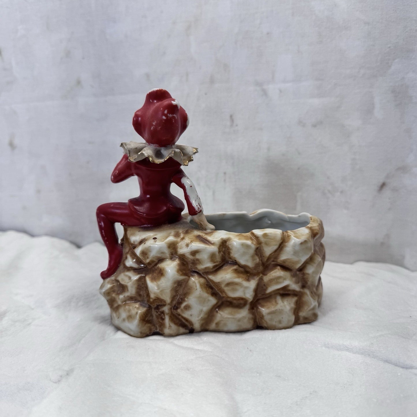 Vintage Ceramic Pixie Elf Planter Japan
