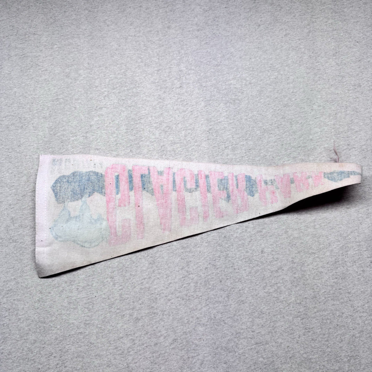 Glacier Park Montana Vintage Fabric Pennant Banner Flag Souvenir 
