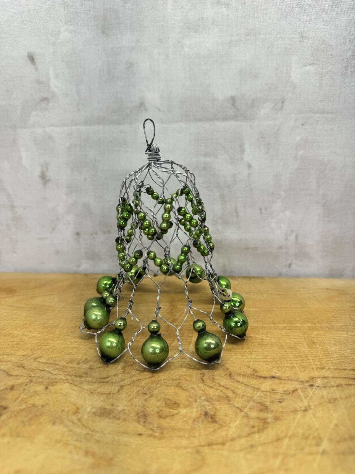 Mercury Bead Ornament Bell Victorian Japan #1039