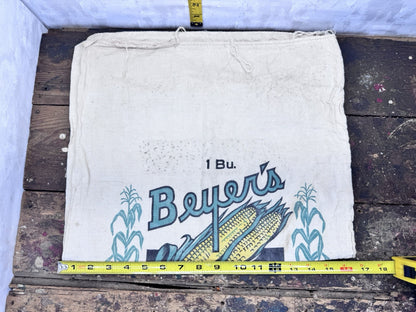 Beyers Feed Sack Vintage Malone Wi Advertisement #1147