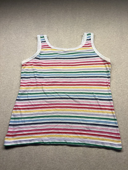 1970s Women’s Striped Knit Tank Top