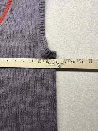 1980s Grandpas Steve Mor Brown Sweater Vest