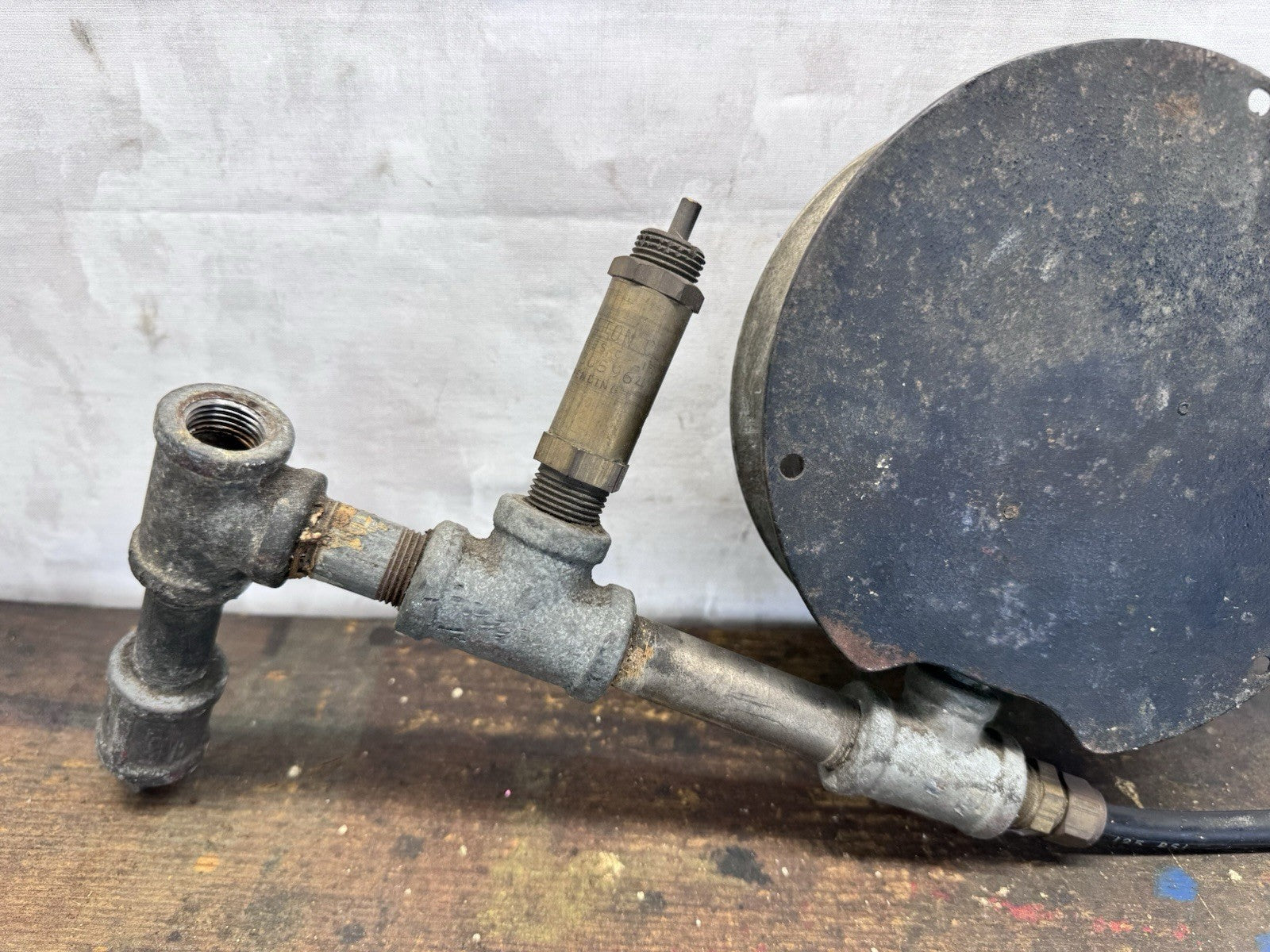 Vintage Industrial Air Pressure Gauge. #1013
