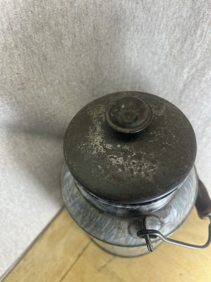 Grey Enamel 7” Cream Can