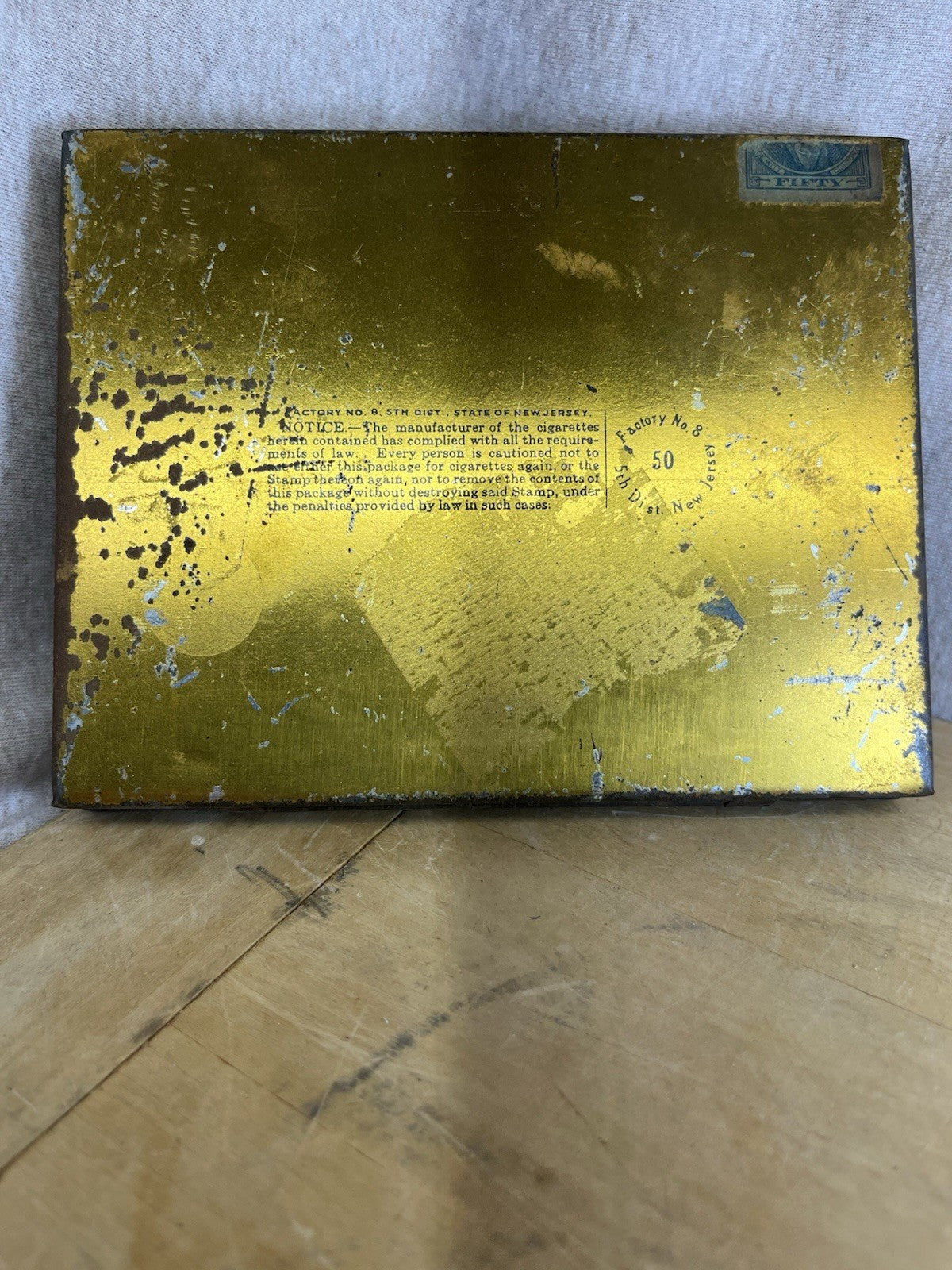 Vintage Old Gold Empty Cigarette Tin