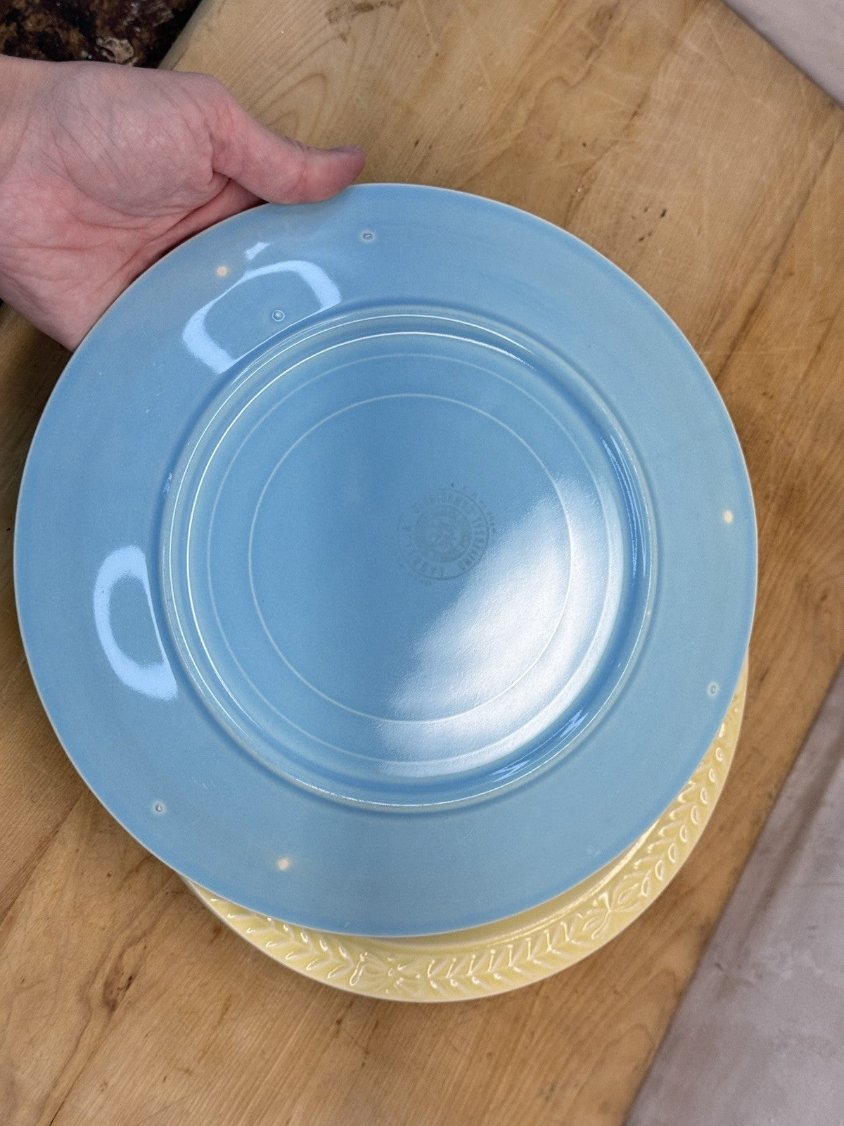 Set Of Four Laurella Dinner Plates Antique #1418