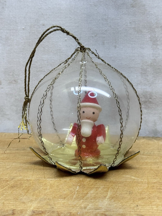 West Germany Santa Christmas Ornament #1055