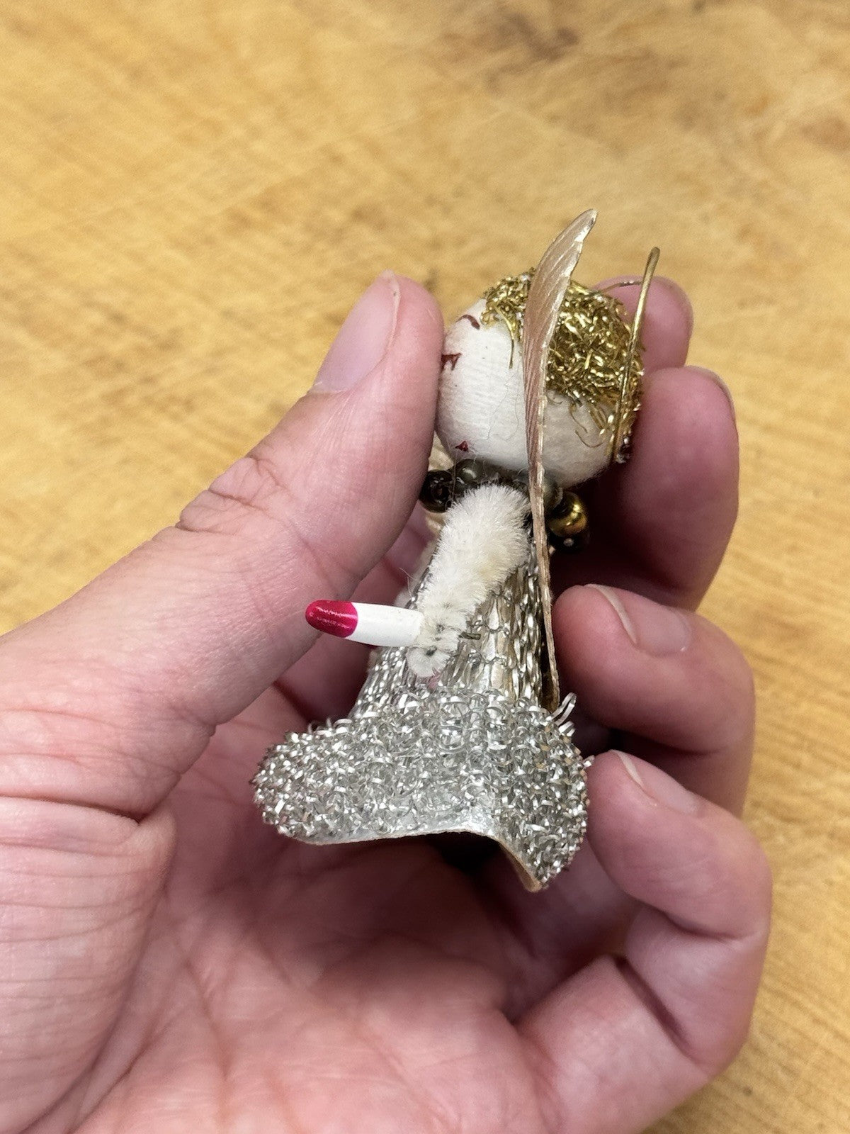 Antique Christmas Angel Ornament Japan  #1274