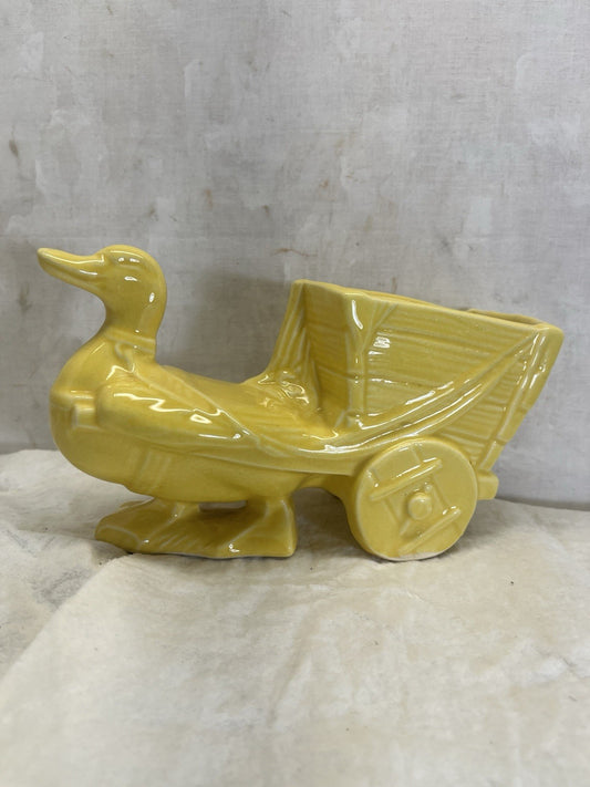 McCoy Yellow Duck Planter Vintage 