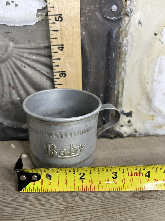 Vintage Aluminum Baby Cup,collectible 