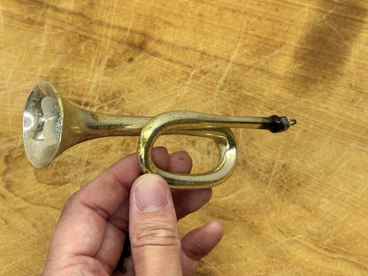 Hand Blown Antique Trumpet Ornament #1269