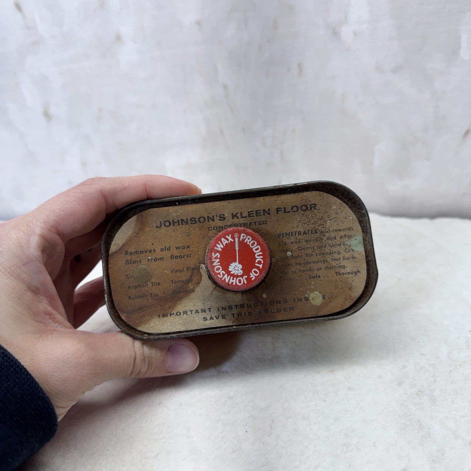 Kleen Floor Cleaner Tin Vintage