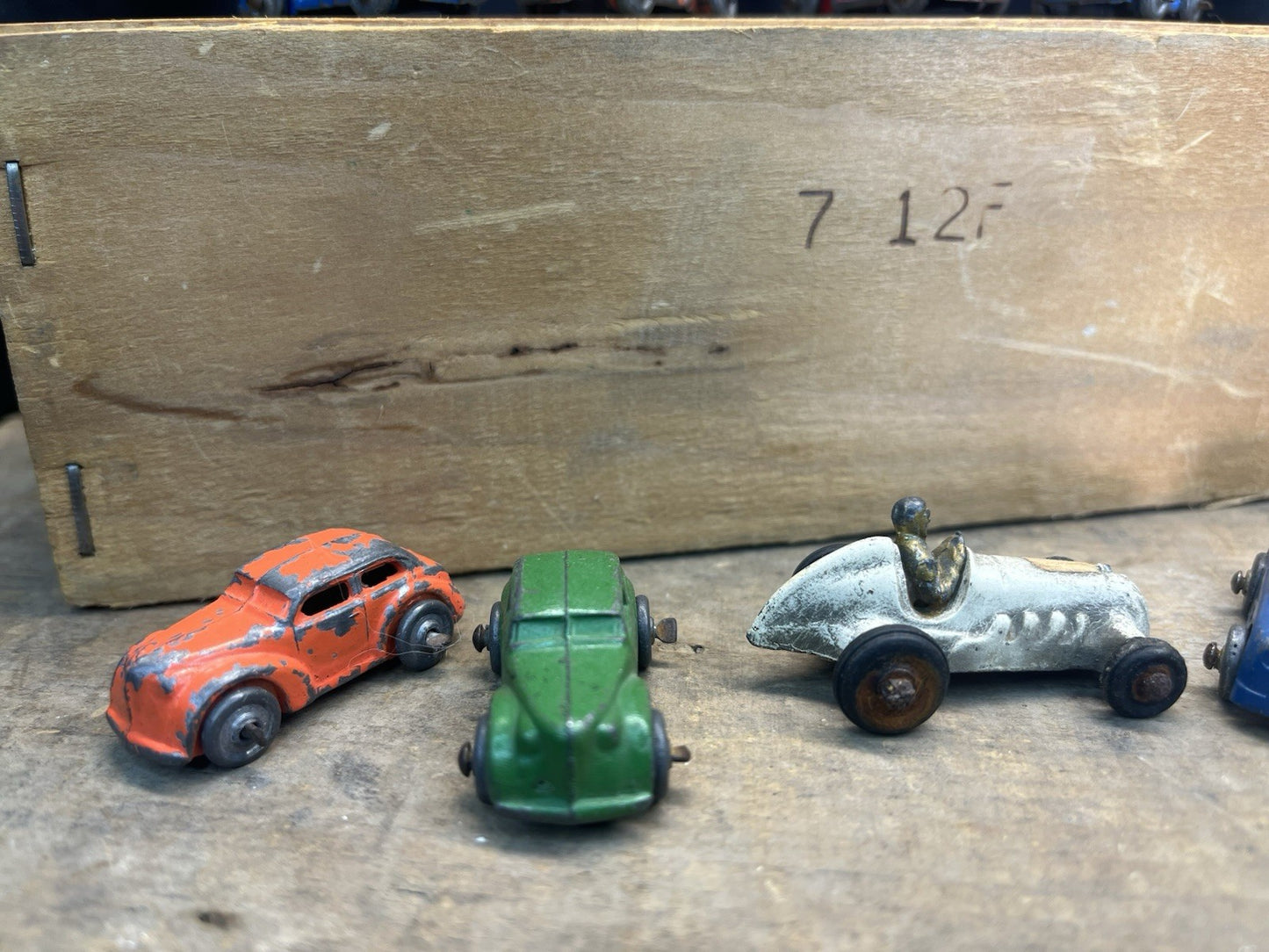 Vintage Mancave 9 Mini Metal Cars