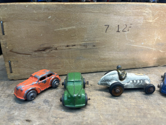 Vintage Mancave 9 Mini Metal Cars