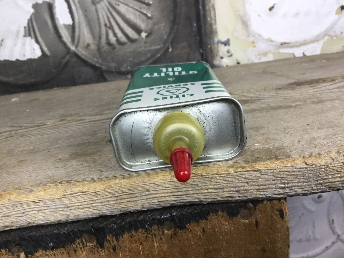 Vintage Mancave Cities Service Oiler 4 0z