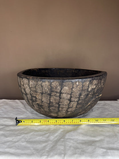Primitive Antique Hand Carved Large Wood Bowl,home Decor,farm Decor,collectible 