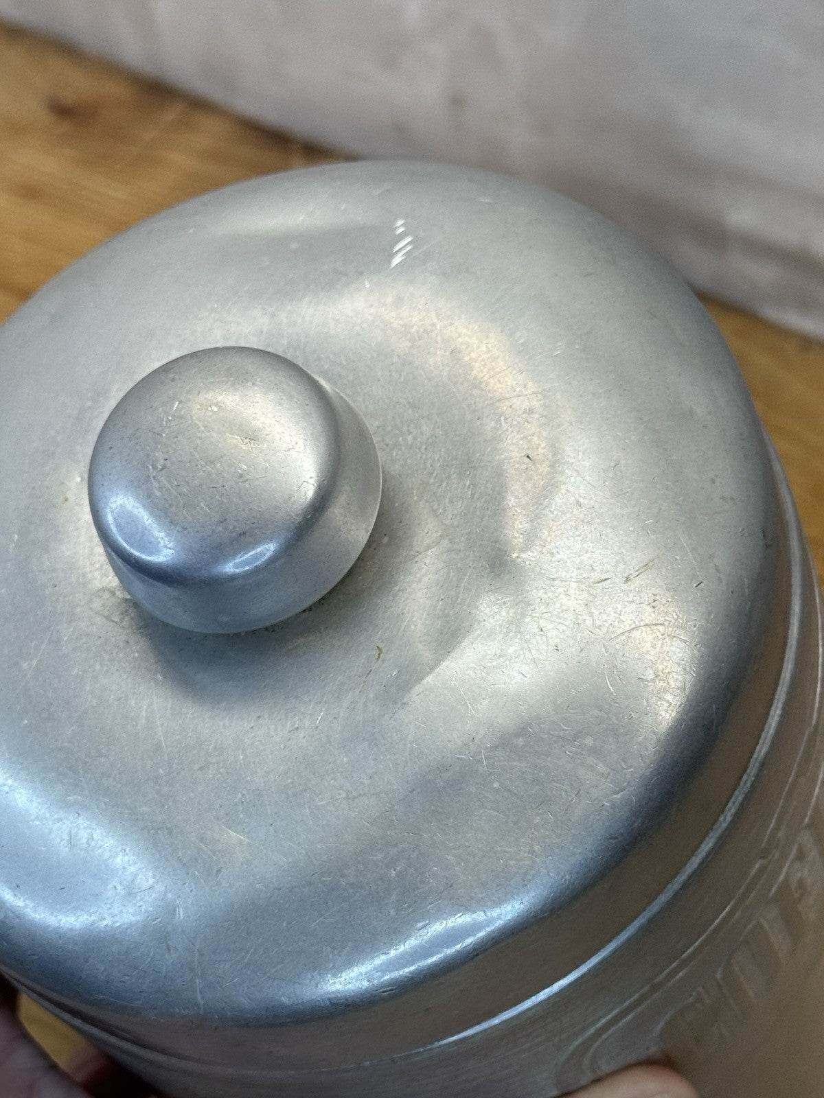 Heller Hostess Ware Coffee Silver Canister vtg #1291