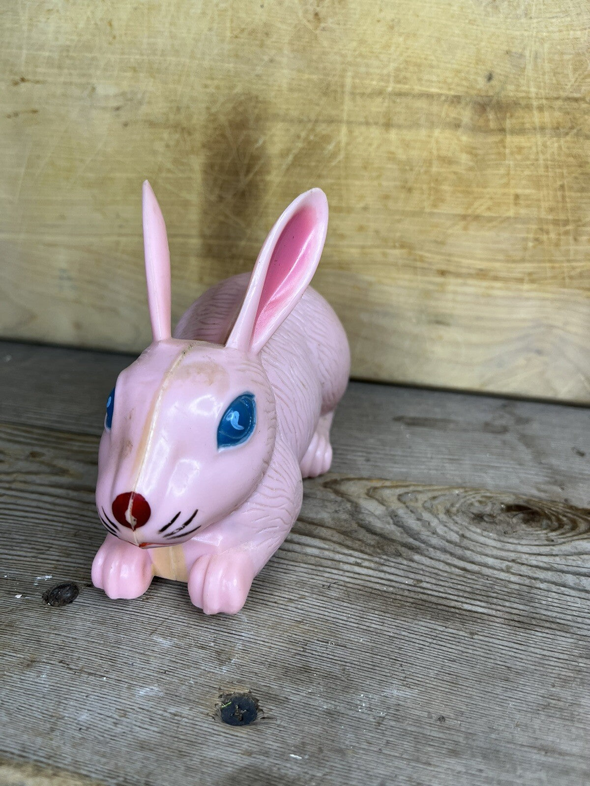 Vintage 1940s Marx Non Working Pink Bunny Collectible #1225