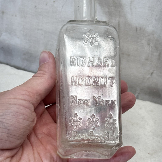 Richard Hudnut Embossed Glass Vintage Perfume Bottle