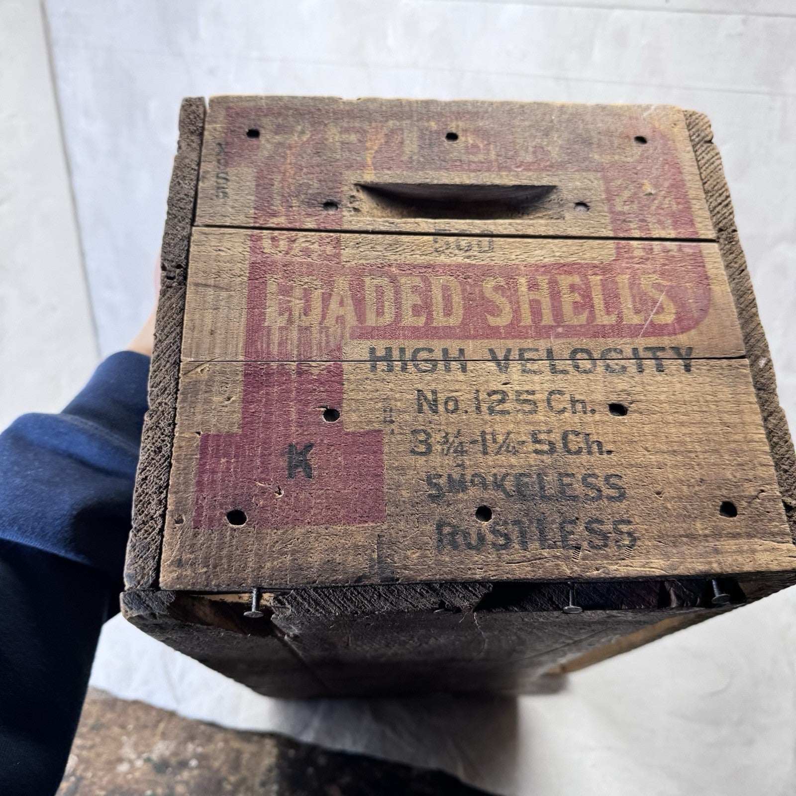 Peters Ammunition EMPTY Wooden Crate Vintage 