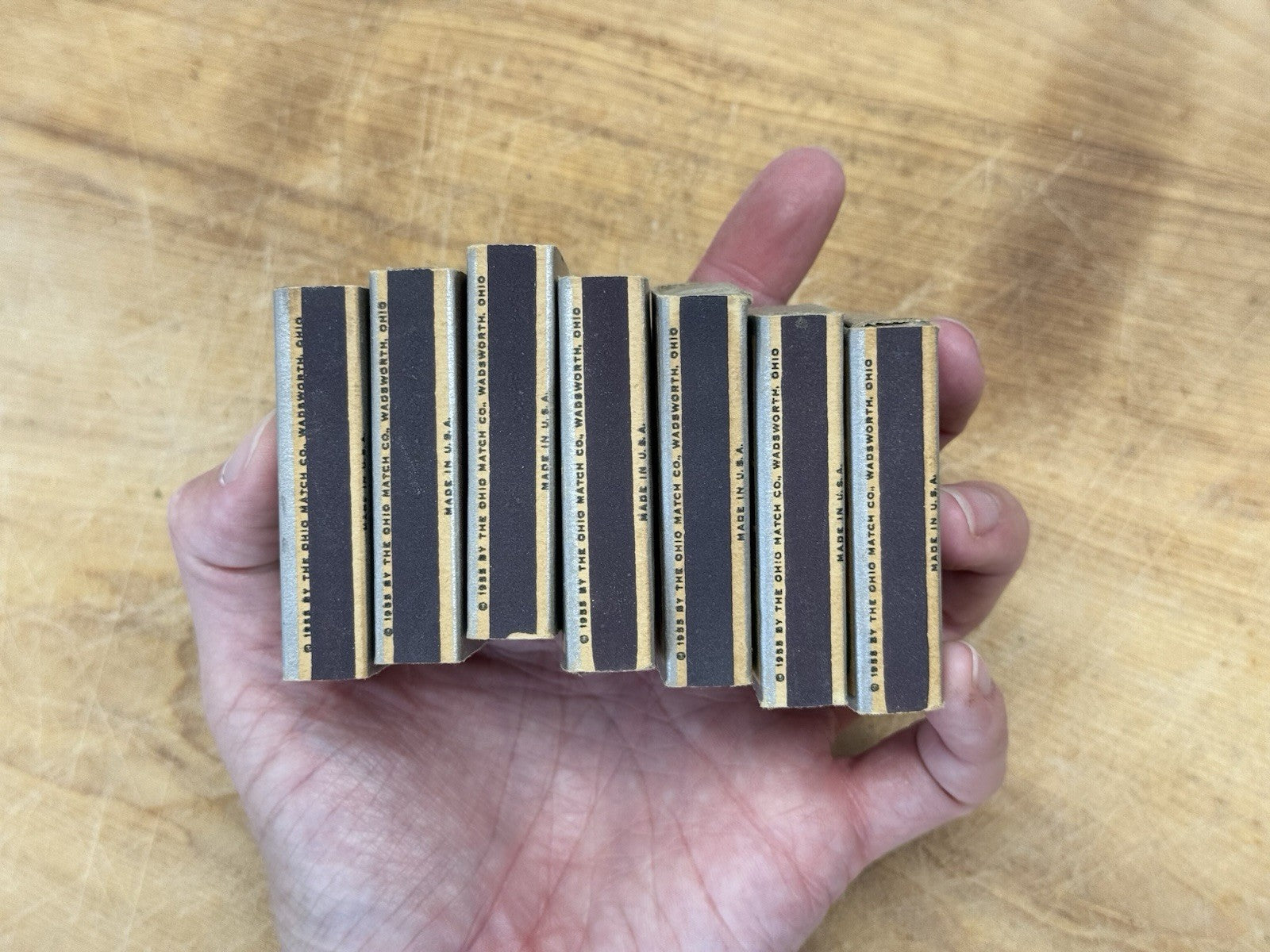 Ohio Blue Tip Match Boxes Vtg #1546