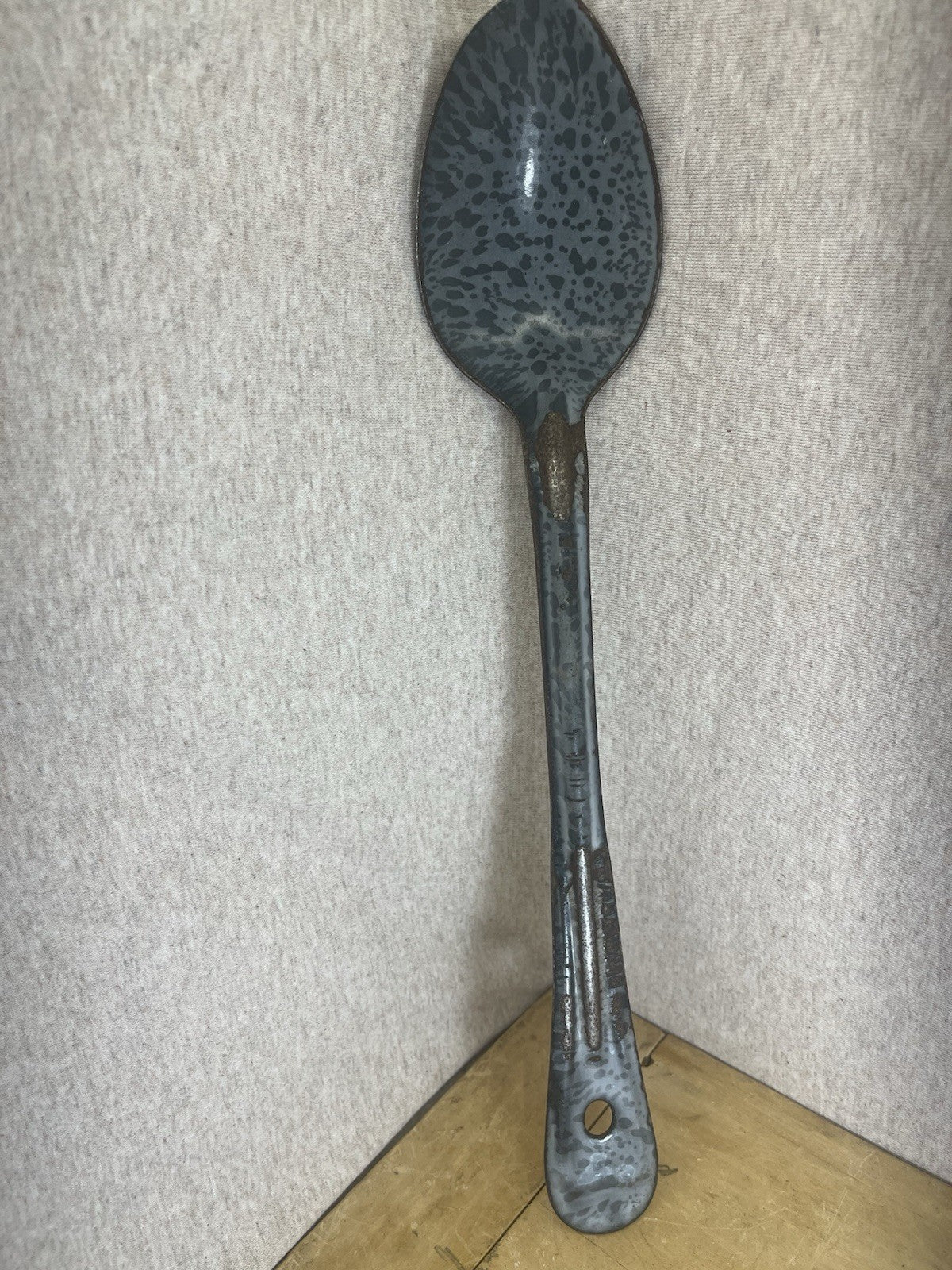 Grey Enamel 13” Spoon