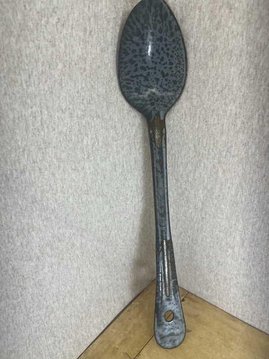 Grey Enamel 13” Spoon
