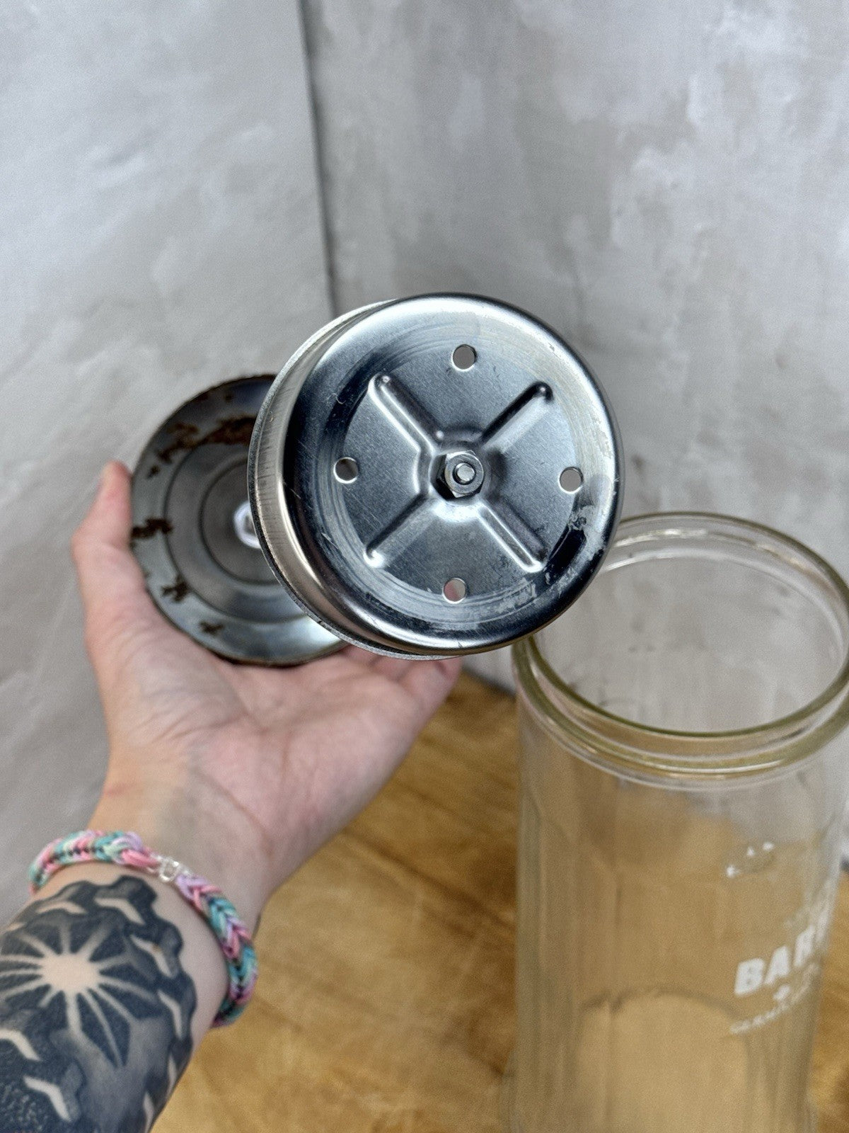 barbicide disinfectant jar vintage #1192