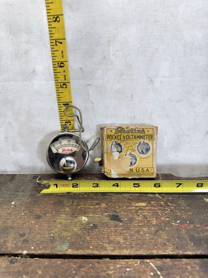 Sterling Pocket Voltammeter Vintage